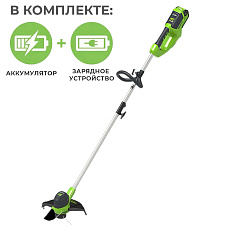 Аккумуляторный триммер Greenworks G40LTK8, 40V с АКБ 8 Ач + ЗУ