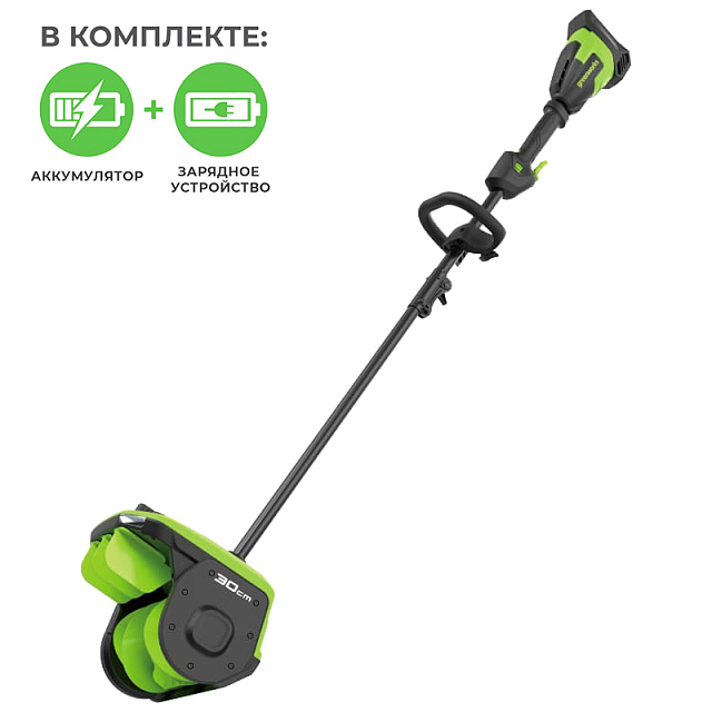 Greenworks GD40SS2, 40V с АКБ 5 А.ч. + ЗУ 4А двойное