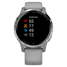 умные Часы Garmin vivoactive 4s серые с серебристым безелем