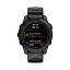 умные Часы Garmin Fenix 7 Sapphire Solar титановый угольно-серый DLC с угольно-серым титановым DLC браслетом