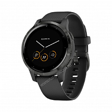 Часы Garmin Vivoactive 4S черные с серым безелем