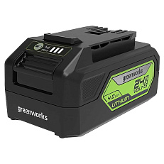 Greenworks G24MCS10K4U 24V, 10см, с АКБ 4 Ач USB + ЗУ