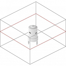 Схема лучей ротационного нивелира Spectra Precision LL300N