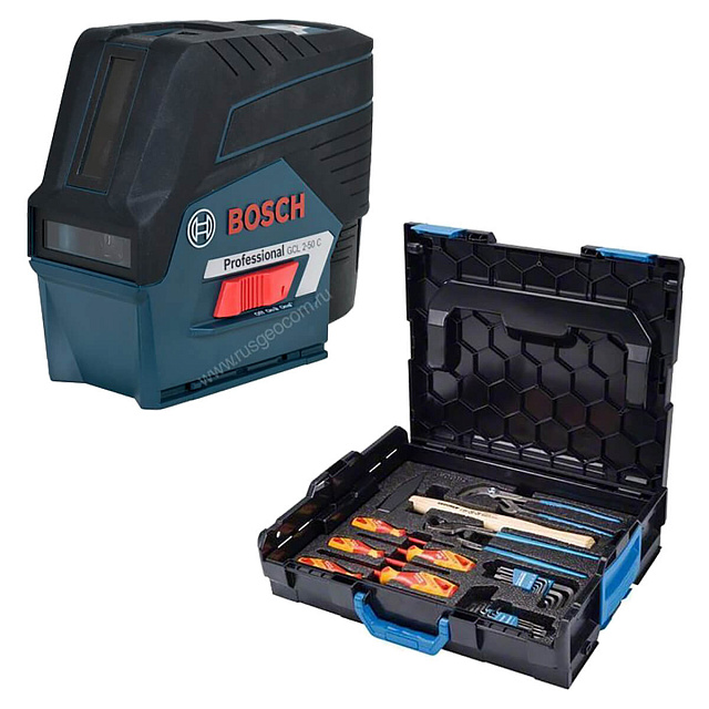 Лазерный уровень Bosch GCL 2-50 C+RM2+BM 3 clip L-Boxx+GEDORE set (0.615.994.0KH)