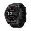 Часы Garmin Fenix 7X Sapphire Solar титановый угольно-серый DLC с силиконовым ремешком