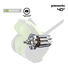 Greenworks GD40SS2, 40V с АКБ 5 А.ч. + ЗУ 5А быстрое